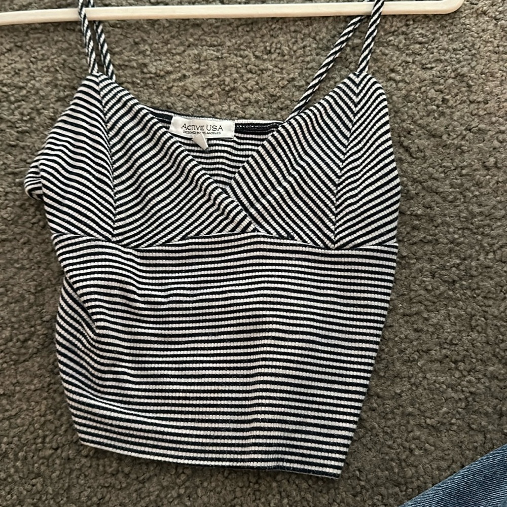 Striped Crop Top